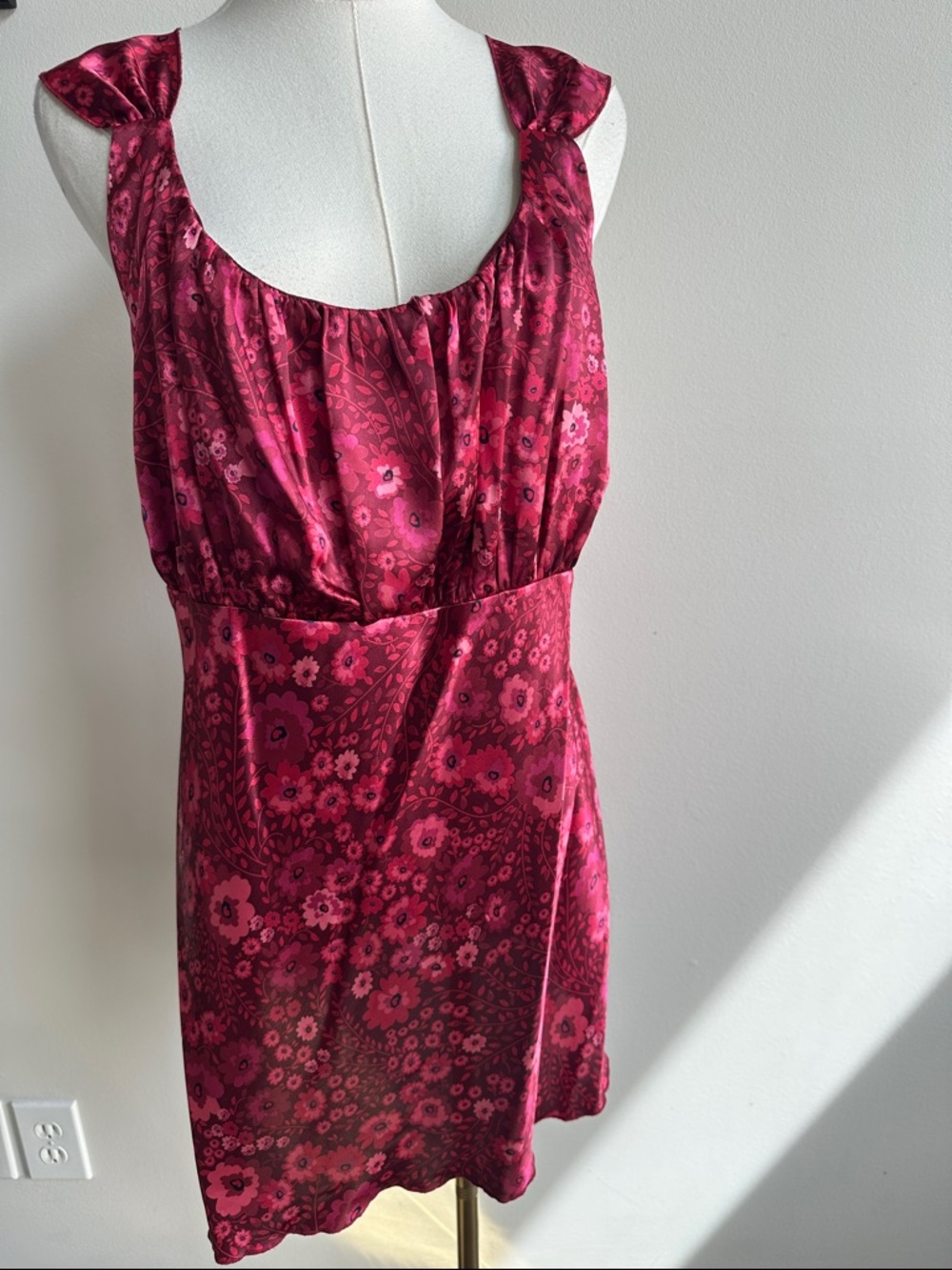 Y2K Self Esteem Women 2X Baby Doll Sleeveless Ruched Top Fairy Boho Peasant Boho